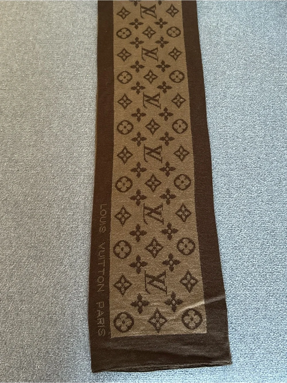 Louis Vuitton Two-Tone Brown Monogram Scarf